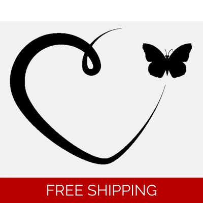 Butterfly heart animal Vinyl Decal sticker Butterfly heart animal Vinyl Decal sticker